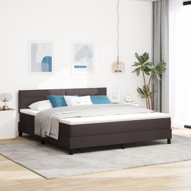 Comprar Cama Box Spring con colchón Marrón Oscuro