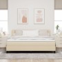 Cama Box Spring con Colchón Crema 180x200 cm Tela | Foro24.es | Tu tienda online para hogar, jardín y más Foro24.es