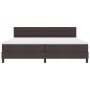 Cama Box Spring con colchón Marrón Oscuro 200x200 cm Tela de , Camas y somieres - Ref: Foro24-3338639, Precio: 595,09 €, Desc...