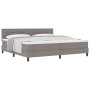 Cama con Base de Resortes con Colchón Taupe 200x200 cm Tela de , Camas y somieres - Ref: Foro24-3338640, Precio: 628,61 €, De...