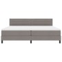 Cama con Base de Resortes con Colchón Taupe 200x200 cm Tela de , Camas y somieres - Ref: Foro24-3338640, Precio: 628,61 €, De...