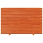 Jardinera madera maciza de pino marrón cera 110x40x72 cm en Macetas y jardineras | Comprar online en Foru.es