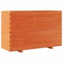 Jardinera madera maciza de pino marrón cera 110x40x72 cm en Macetas y jardineras | Comprar online en Foru.es