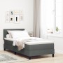 Cama con Base con Colchón Gris Oscuro 90x190 cm Tela de , Camas y somieres - Ref: Foro24-3338651, Precio: 303,17 €, Descuento...
