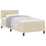Cama con Base de Resortes con Colchón Crema 90x190 cm Tela de , Camas y somieres - Ref: Foro24-3338655, Precio: 315,93 €, Des...