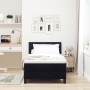 Cama Box Spring con Colchón Negra 90x200 cm Tela de , Camas y somieres - Ref: Foro24-3338659, Precio: 294,10 €, Descuento: %