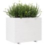 Jardinera de madera maciza de pino blanca 90x60x72 cm en Macetas y jardineras | Comprar online en Foru.es