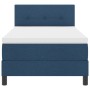 Cama con base de resorte con colchón azul 90x200 cm de tela | Foro24.es | Tu tienda online para hogar, jardín y más Foro24.es