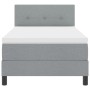 Cama Box Spring con Colchón Gris Claro 100x200 cm Tela | Foro24.es | Tu tienda online para hogar, jardín y más Foro24.es
