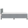 Cama Box Spring con Colchón Gris Claro 100x200 cm Tela | Foro24.es | Tu tienda online para hogar, jardín y más Foro24.es