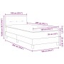 Cama Box Spring con Colchón Gris Claro 100x200 cm Tela | Foro24.es | Tu tienda online para hogar, jardín y más Foro24.es