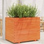 Jardinera madera maciza de pino marrón cera 90x60x72 cm en Macetas y jardineras | Comprar online en Foru.es
