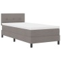 Cama Box Spring con Colchón Taupe 100x200 cm Tela | Foro24.es | Tu tienda online para hogar, jardín y más Foro24.es