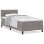 Cama Box Spring con Colchón Taupe 100x200 cm Tela | Foro24.es | Tu tienda online para hogar, jardín y más Foro24.es