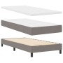 Cama Box Spring con Colchón Taupe 100x200 cm Tela | Foro24.es | Tu tienda online para hogar, jardín y más Foro24.es