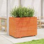 Jardinera madera maciza de pino marrón cera 90x60x72 cm en Macetas y jardineras | Comprar online en Foru.es