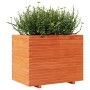 Jardinera madera maciza de pino marrón cera 90x60x72 cm en Macetas y jardineras | Comprar online en Foru.es