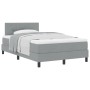 Cama con Resorte con Colchón Gris Claro 120x190 cm Tela | Foro24.es | Tu tienda online para hogar, jardín y más Foro24.es