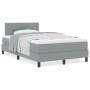 Cama con Resorte con Colchón Gris Claro 120x190 cm Tela | Foro24.es | Tu tienda online para hogar, jardín y más Foro24.es