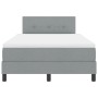 Cama con Resorte con Colchón Gris Claro 120x190 cm Tela | Foro24.es | Tu tienda online para hogar, jardín y más Foro24.es