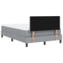 Cama con Resorte con Colchón Gris Claro 120x190 cm Tela | Foro24.es | Tu tienda online para hogar, jardín y más Foro24.es