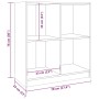 Aparador madera maciza de pino blanco 70x33x76 cm de vidaXL, Aparadores - Ref: Foro24-809949, Precio: 66,99 €, Descuento: %