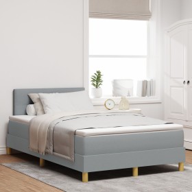 Comprar Cama Box Spring con Colchón Gris Claro