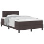 Cama con Base de Muelles con Colchón Marrón Oscuro 120x200 cm Tela de , Camas y somieres - Ref: Foro24-3338681, Precio: 372,9...