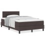Cama con Base de Muelles con Colchón Marrón Oscuro 120x200 cm Tela de , Camas y somieres - Ref: Foro24-3338681, Precio: 372,9...