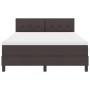 Cama con Resortes con Colchón Marrón Oscuro 140x190 cm Tela de , Camas y somieres - Ref: Foro24-3338688, Precio: 435,09 €, De...