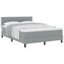 Cama con Somier con Colchón Gris Claro 140x200 cm Tela de , Camas y somieres - Ref: Foro24-3338692, Precio: 422,91 €, Descuen...