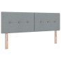 Cama con Somier con Colchón Gris Claro 140x200 cm Tela de , Camas y somieres - Ref: Foro24-3338692, Precio: 422,91 €, Descuen...