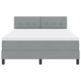 Cama con Somier con Colchón Gris Claro 140x200 cm Tela de , Camas y somieres - Ref: Foro24-3338692, Precio: 422,91 €, Descuen...