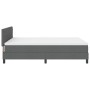 Cama con Base Spring con Colchón Gris Oscuro 140x200 cm Tela de , Camas y somieres - Ref: Foro24-3338693, Precio: 439,30 €, D...