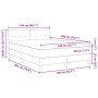 Cama con Base Spring con Colchón Gris Oscuro 140x200 cm Tela de , Camas y somieres - Ref: Foro24-3338693, Precio: 439,30 €, D...