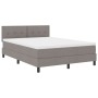 Cama con Base de Muelles con Colchón Taupe 140x200 cm Tela de , Camas y somieres - Ref: Foro24-3338696, Precio: 450,64 €, Des...