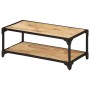 Mesa de centro de madera maciza de mango rugosa 90x45x35 cm en Mesas de centro | Comprar online en Foru.es