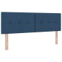 Cama con Base de Resortes con Colchón Azul 140x200 cm Tela de , Camas y somieres - Ref: Foro24-3338698, Precio: 440,16 €, Des...