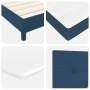 Cama con Base de Resortes con Colchón Azul 140x200 cm Tela de , Camas y somieres - Ref: Foro24-3338698, Precio: 440,16 €, Des...
