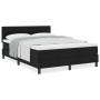 Cama con Base de Resorte con Colchón Negra 160x200 cm Tela de , Camas y somieres - Ref: Foro24-3338701, Precio: 490,72 €, Des...