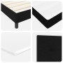 Cama con Base de Resorte con Colchón Negra 160x200 cm Tela de , Camas y somieres - Ref: Foro24-3338701, Precio: 490,72 €, Des...