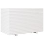 Jardinera de madera maciza de pino blanca 110x60x72 cm en Macetas y jardineras | Comprar online en Foru.es