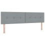 Cama con Box Spring y colchón gris claro 180x200 cm tela | Foro24.es | Tu tienda online para hogar, jardín y más Foro24.es