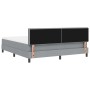 Cama con Box Spring y colchón gris claro 180x200 cm tela | Foro24.es | Tu tienda online para hogar, jardín y más Foro24.es