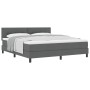 Cama Box Spring con Colchón Gris Oscuro 180x200 cm Tela de , Camas y somieres - Ref: Foro24-3338707, Precio: 594,61 €, Descue...