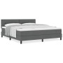 Cama Box Spring con Colchón Gris Oscuro 180x200 cm Tela de , Camas y somieres - Ref: Foro24-3338707, Precio: 594,61 €, Descue...