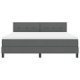 Cama Box Spring con Colchón Gris Oscuro 180x200 cm Tela de , Camas y somieres - Ref: Foro24-3338707, Precio: 594,61 €, Descue...