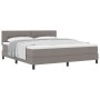 Cama Box Spring con Colchón Taupe 180x200 cm Tela de , Camas y somieres - Ref: Foro24-3338710, Precio: 526,74 €, Descuento: %