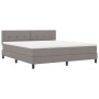 Cama Box Spring con Colchón Taupe 180x200 cm Tela de , Camas y somieres - Ref: Foro24-3338710, Precio: 526,74 €, Descuento: %