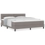 Cama Box Spring con Colchón Taupe 180x200 cm Tela de , Camas y somieres - Ref: Foro24-3338710, Precio: 526,74 €, Descuento: %